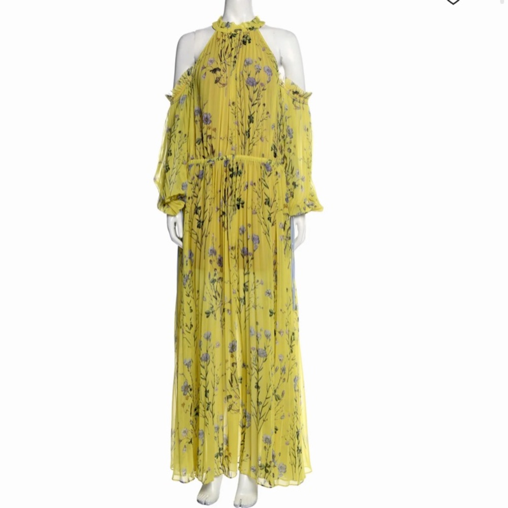 Self portrait yellow floral maxi